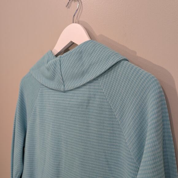 J. Jill Cowl Neck Sweater Top Long Sleeve Faux Layered Coastal Cozy - Size M - Picture 5 of 7